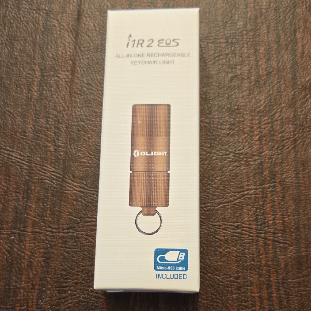 Brown Rechargeable Keychain Light